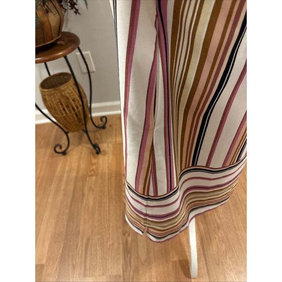 Apt.9 Women's Size XL Sleeveless Striped Tie Back Shift Dress High Neck Pullover - Picture 6 of 11